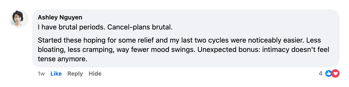 Customer review from Ashley N.