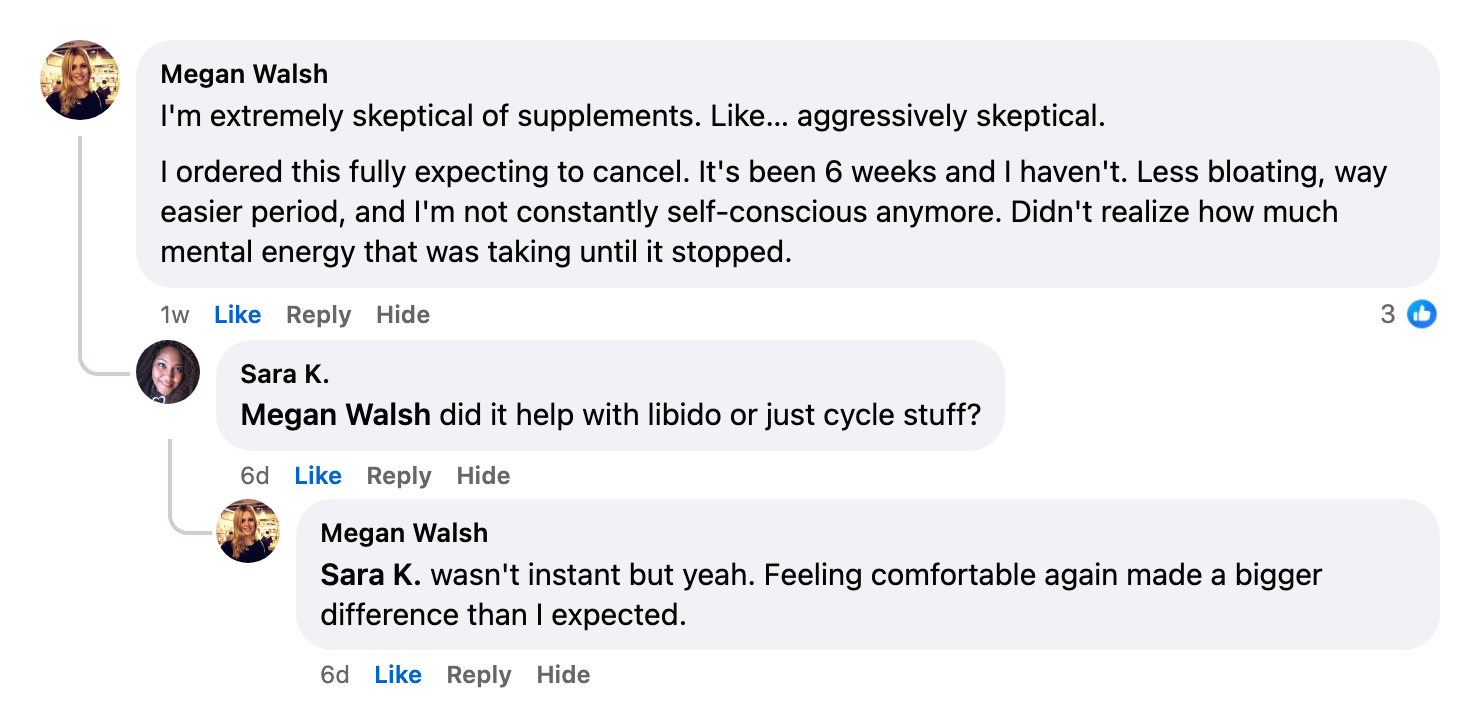 Customer review from Megan W.